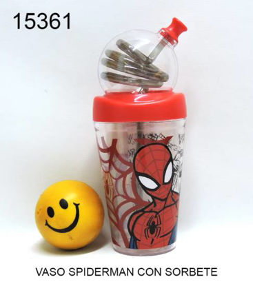 Imagen de VASO SPIDERMAN CON SORBETE 3.24